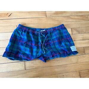Life is Good sleep plaid shorts